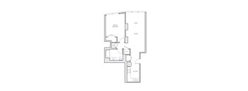 miro A3 one bed floorplan