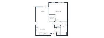 A4 1 Bedroom Flooplan