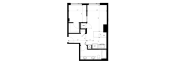 A floor plan of a room with a width of 12 feet and a depth of 13 feet.