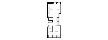 A6 One Bedroom Floorplan_The Residences at The Bellevue