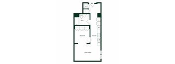 Quincy San Francisco A6 One Bedroom Floor Plan