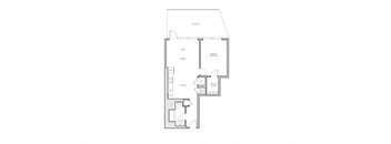 miro A6 one bed floorplan
