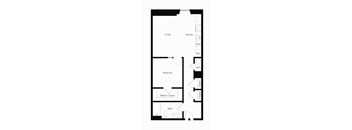 A7 One Bedroom Floorplan_The Residences at The Bellevue