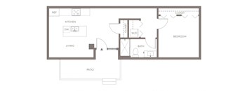 A7 One Bedroom Floorplan