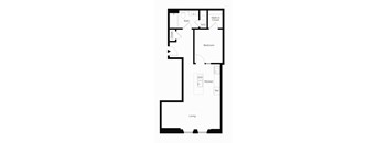 A9 One Bedroom Floorplan_The Residences at The Bellevue