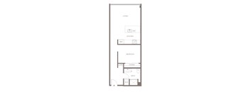 A9 Urban One Bedroom Floorplan