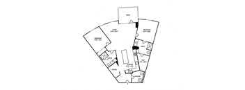Sentral Old Town - B11 2BR 2BA Floor Plan
