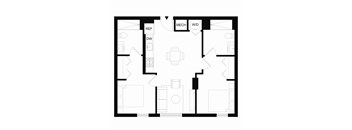 Forme B1 Two Bedroom Floor Plan