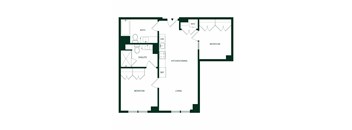 Quincy San Francisco B10 Two Bedroom Floor Plan