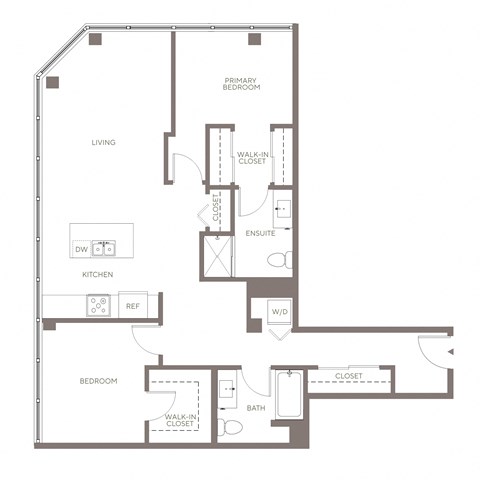 B10 Two Bedroom Floorplan