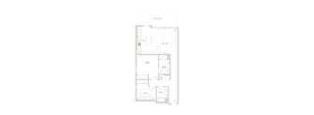 A floor plan of a house with labeled rooms.