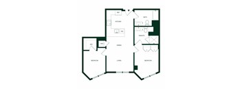 Quincy San Francisco B12 Two Bedroom Floor Plan