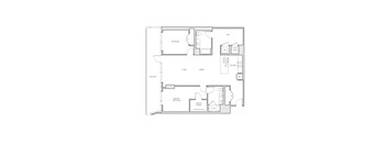 miro B12 two bed floorplan