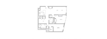 miro B13 two bed floorplan