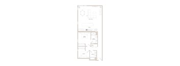 A floor plan of a house with labeled rooms.