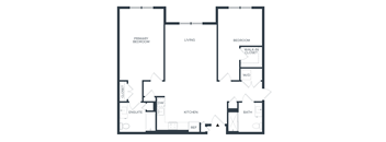Alternate B2 2 Bedroom Floorplan