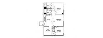 Sentral Wynwood - B3 2BR 2BA Floor Plan