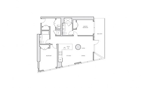 miro B4 two bed floorplan