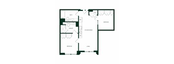 Quincy San Francisco B5 Two Bedroom Floor Plan