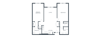 B6 2 Bedroom Floorplan