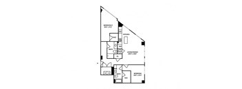 Sentral SoBro B6 2BR 2BA Floor Plan