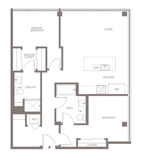 B7 Two Bedroom Floorplan