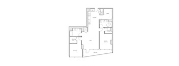 miro B8 two bed floorplan