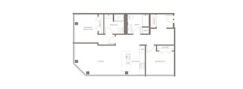 B8 Two Bedroom Floorplan