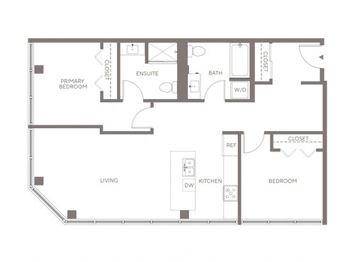 B8 Two Bedroom Floorplan