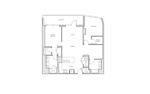 miro B9 two bed floorplan