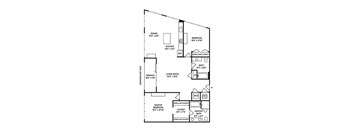 Sentral West Midtown at Star Metals - B9 2BR 2BA Floor Plan