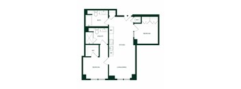Quincy San Francisco B9 Two Bedroom Floor Plan