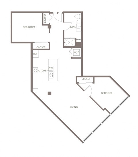 B9 Two Bedroom Floorplan