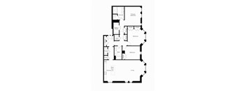 C3 Three Bedroom Floorplan Bay Windows_The Residences at The Bellevue