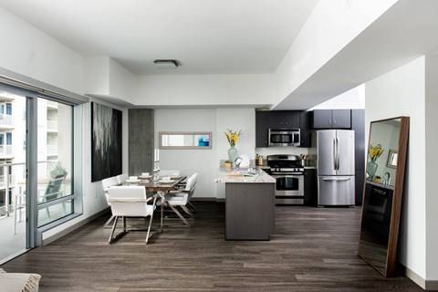 Kitchen at 1600 Vine in Hollywood, CA.