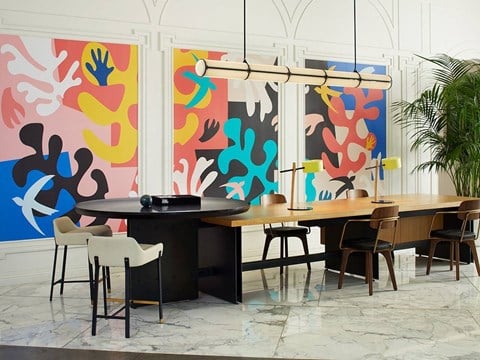 Coworking Stations at Sentral DTLA.