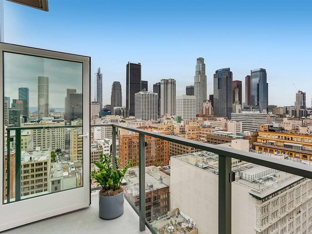 Sentral DTLA Two-Bedroom Balcony