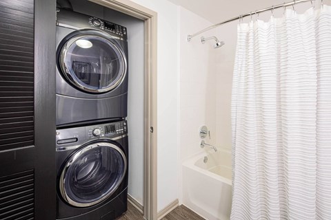 One bedroom bathroom at 1600 Vine in Hollywood, CA.