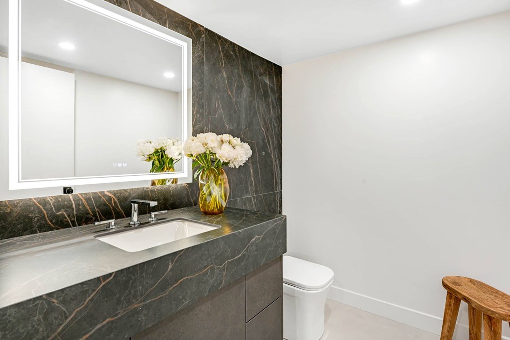 Palma Beverly Hills 2BR Marble Powder Room