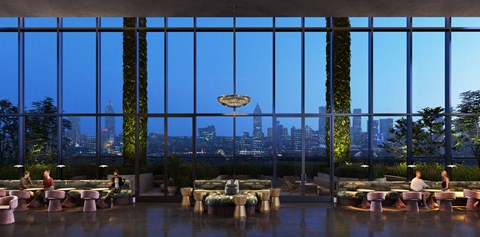 Private cocktail lounge at Stella at Star Metals in West Midtown Atlanta, GA.