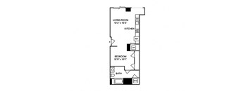 Sentral DTLA 755 S4 Studio Floor Plan