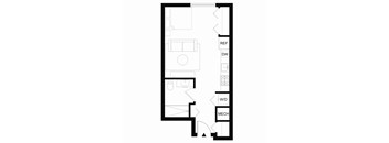 S2 Studio floor plan at Forme in Houston, TX.