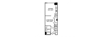 Sentral Union Station S2 Studio Floor Plan