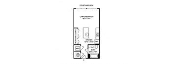 Sentral West Midtown at Star Metals - S2 Studio Floor Plan