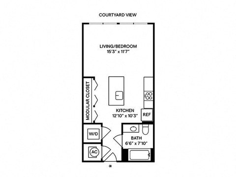 Sentral West Midtown at Star Metals - S2 Studio Floor Plan