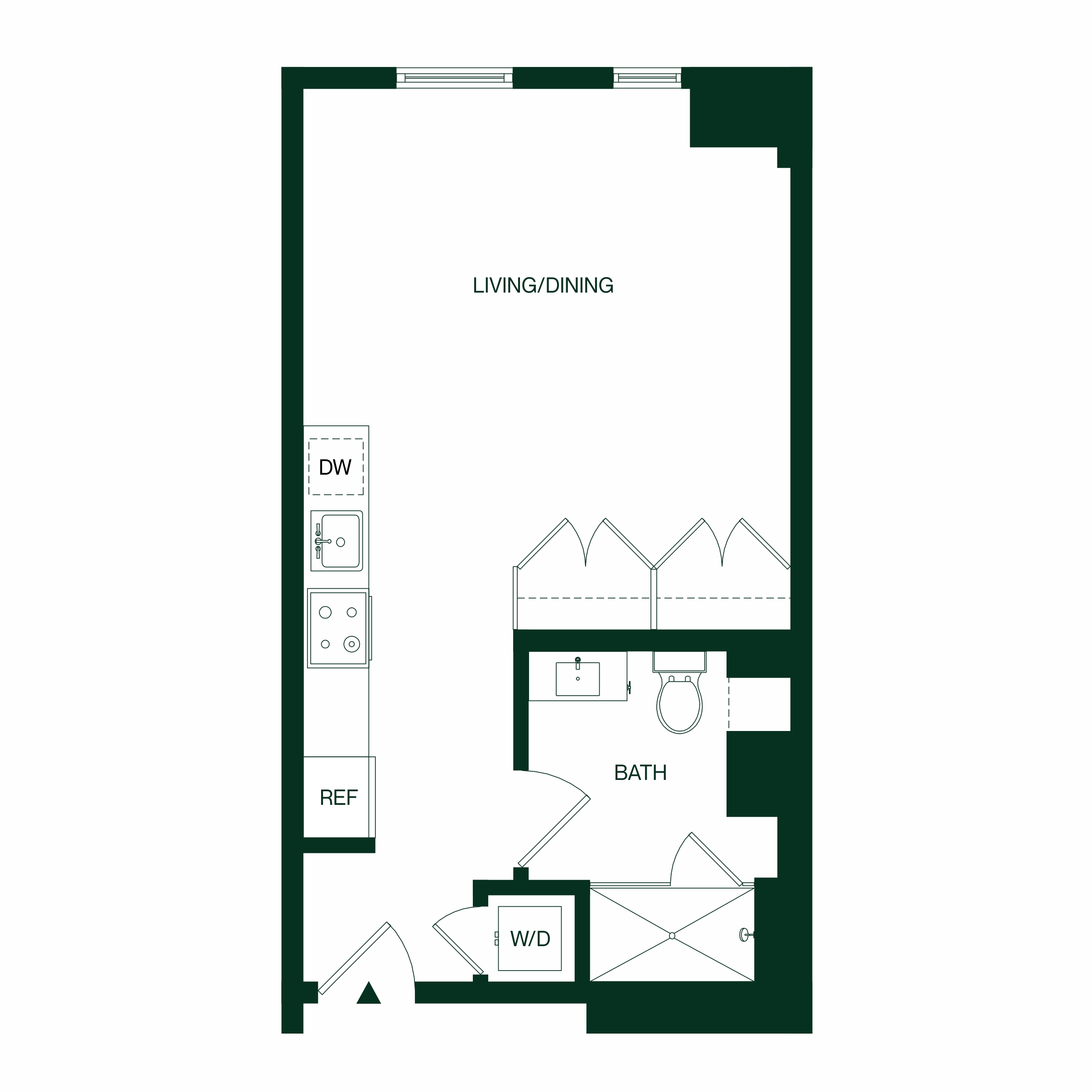 Quincy San Francisco S3 Studio Floor Plan
