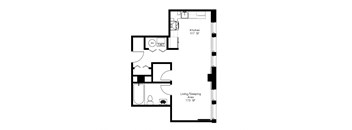 Studio 4 floorplan