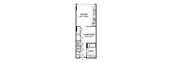 Sentral DTLA 732 S4 Studio Floor Plan