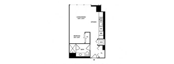 Sentral Michigan Avenue - S5 Studio Floor Plan