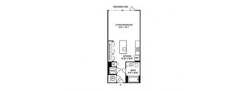 Sentral West Midtown at Star Metals - S5 Studio Floor Plan